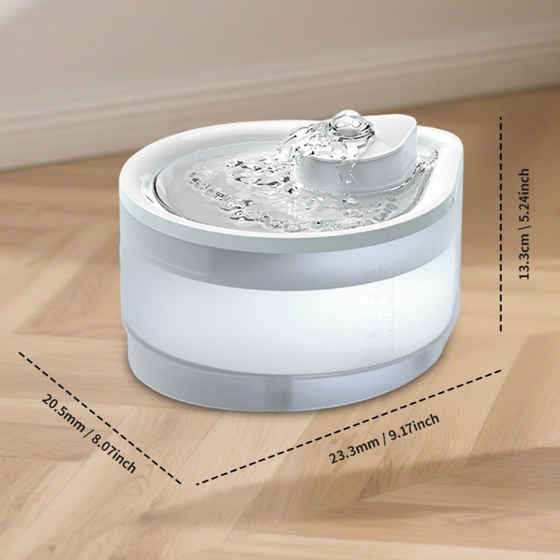 USB Powered 2.5L Automatic Circulating Pet Water Fountain 2500ML Healthy Running Water Drinking Bowl For Indoor Cats