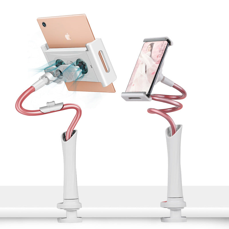 Phone Holder Bed Gooseneck Mount Cell Phone Clamp Clip for Desk Flexible Lazy Long Arm Headboard Bedside Overhead Mount Stand