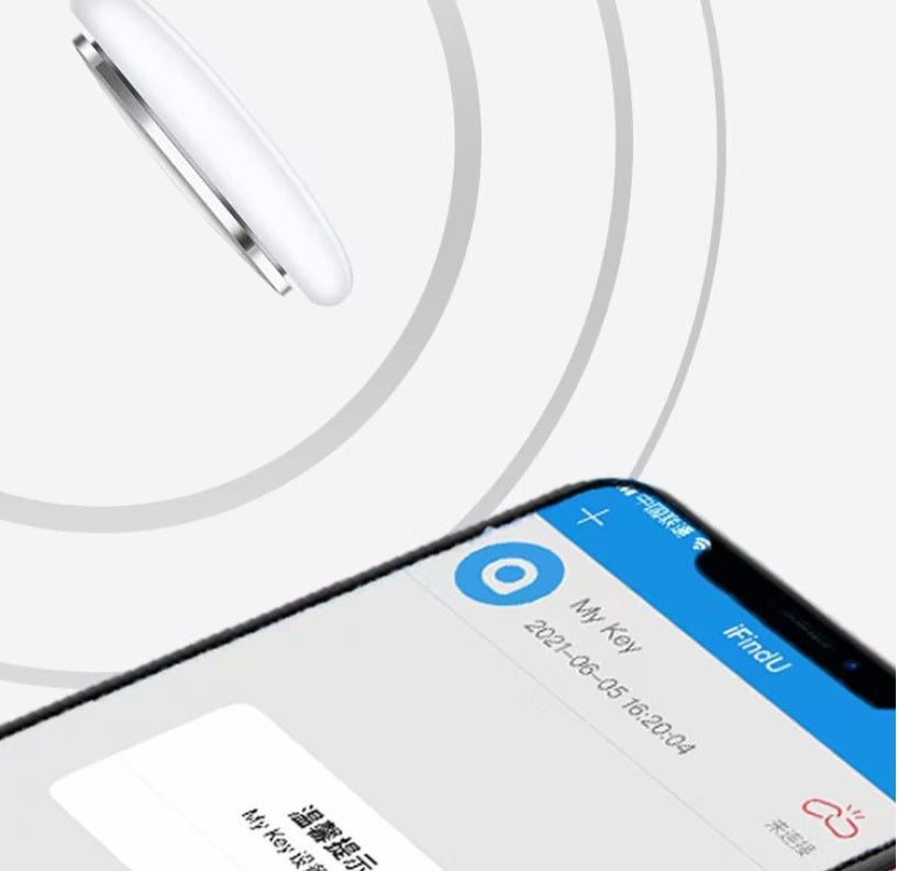 Round Bluetooth Tracker To Prevent Loss Of Personal Belongings