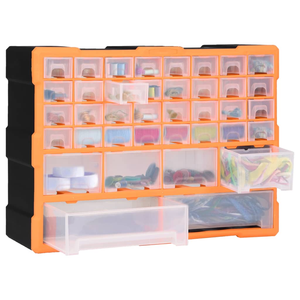 Multi-Drawer Organizer with 38 Drawers 52x16x37.5 cm
