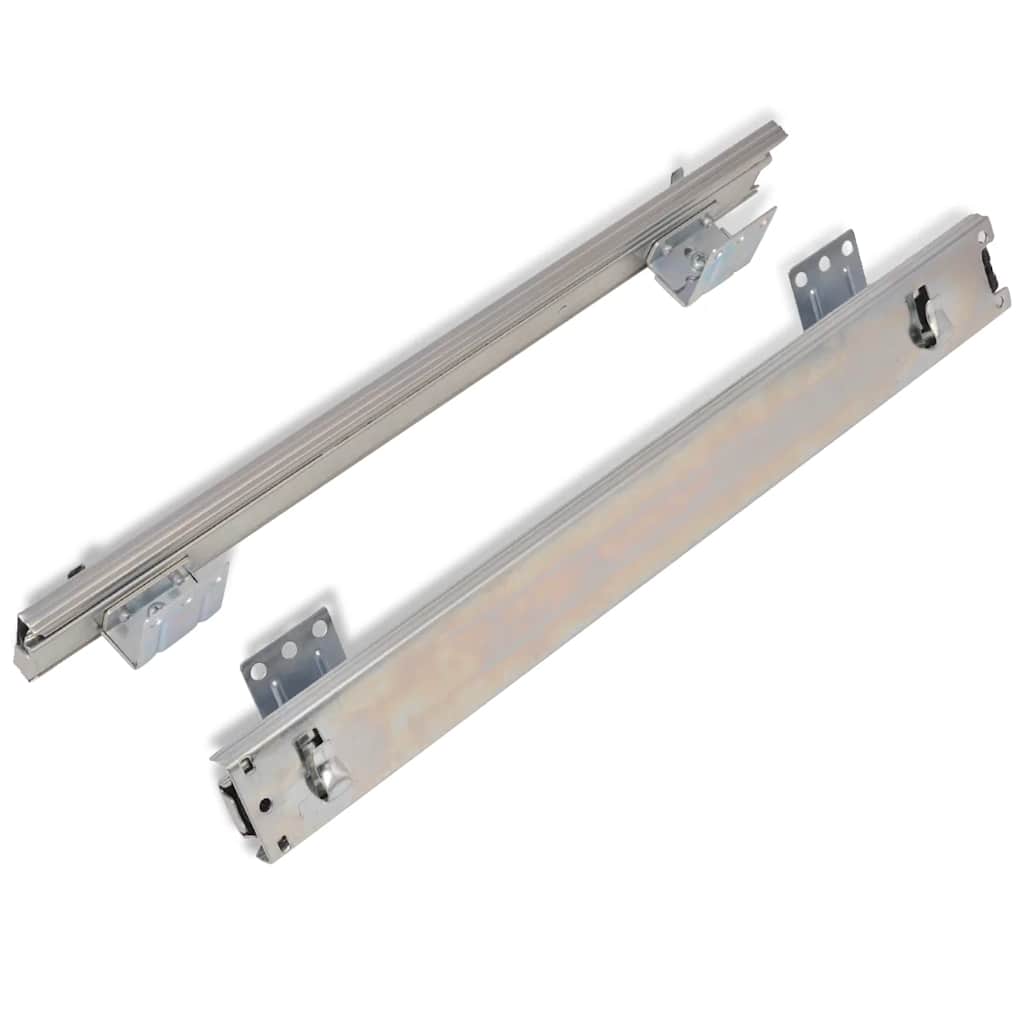 Built-in Drawer Basket Pull-Out 2 pcs. Silver 300 mm