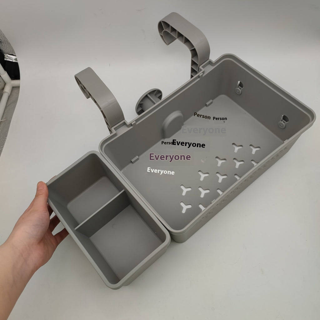 Swimming Pool Edge Hook Storage Basket Removable Outdoor Sundries Rack