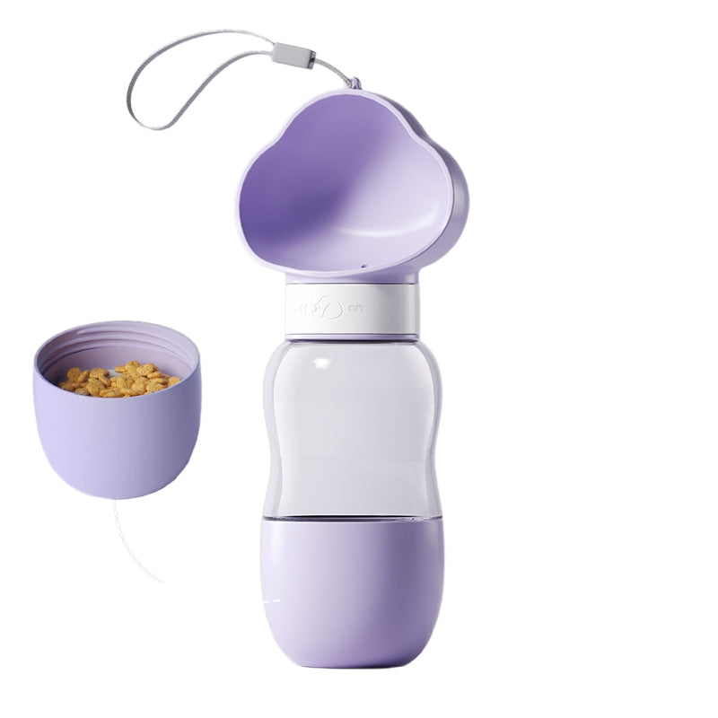 Dog Water Bottle For Outdoor Use Portable Companion Cup Plastic Water Bottle Dog Walking Water Feeding Dog Accessories Outdoor