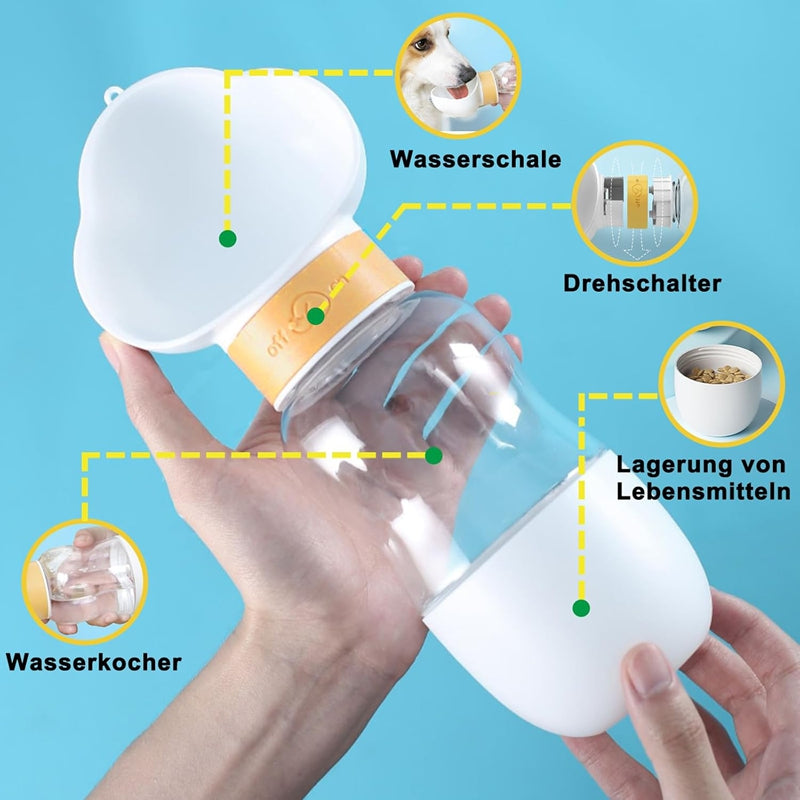 Dog Water Bottle For Outdoor Use Portable Companion Cup Plastic Water Bottle Dog Walking Water Feeding Dog Accessories Outdoor