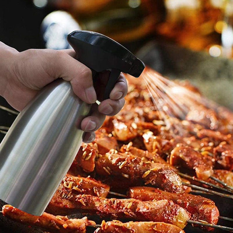 304 Stainless Steel Oil Can Spray Oil Bottle Barbecue Special Oil Bottle