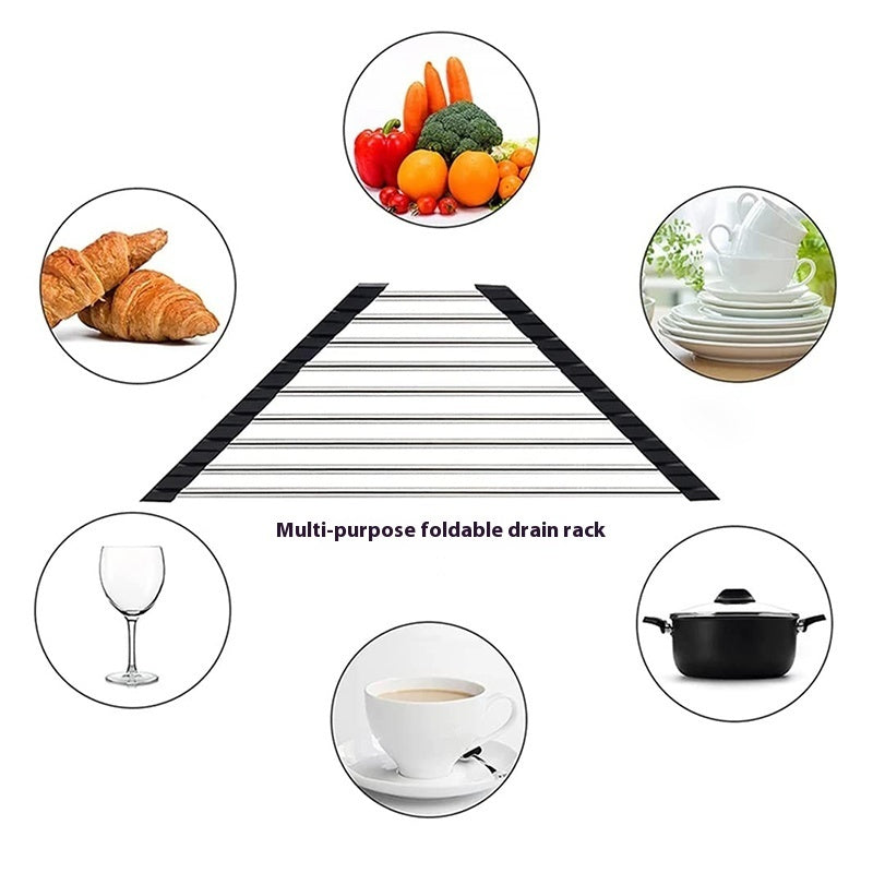 Light Folding Triangle Sink Storage Shelf